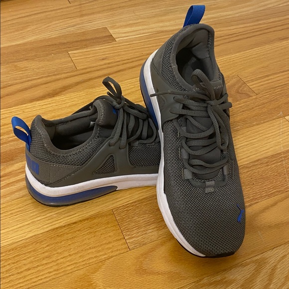 Puma Gray and Blue Athletic Sneakers - Picture 1 of 7
